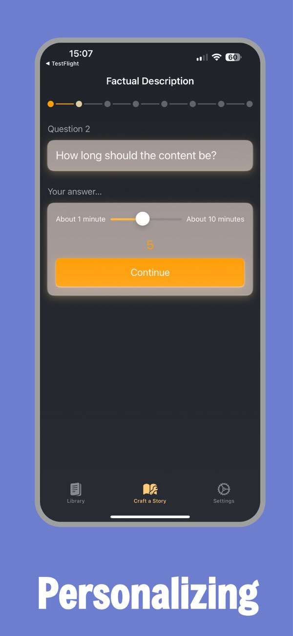 Story This! story player with narrated audio controls